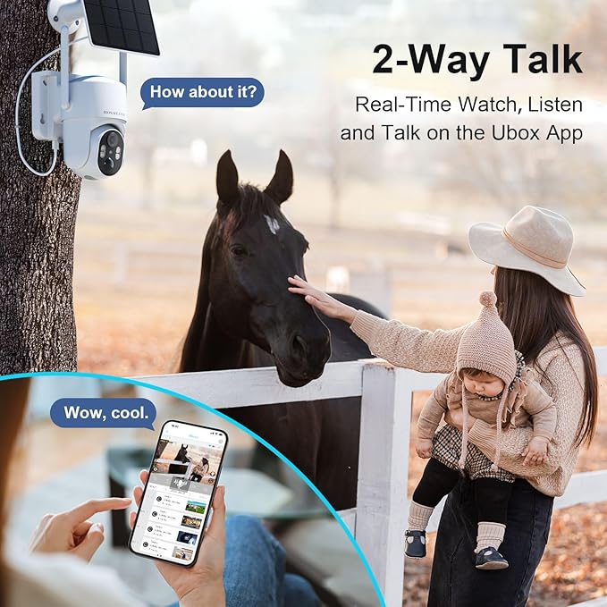 No WIFI Security Camera No Internet Needed, 4G LTE Cellular Security Camera Outdoor Wireless, Cell Camera with SIM Card, PIR Sensor, 2K Color Night Vision, SD/Cloud, 2-Way Talk, IP66 Waterproof