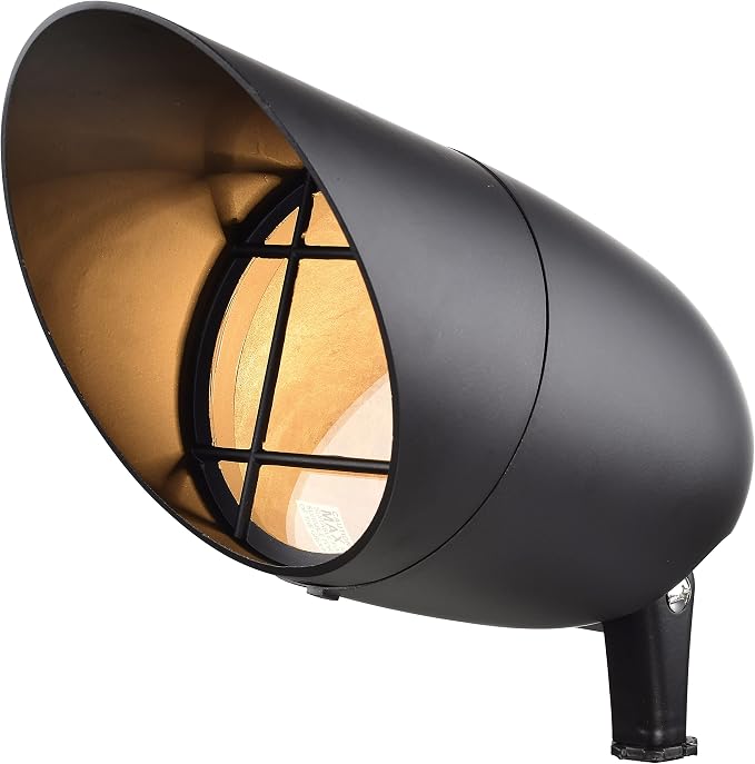 Nuvo SF76/648, PAR38 Landscape Flood Light, Dark Bronze, Landscape Lighting | Adjustable head, Stake or ceiling mount, 150W max, Wet location rated, Aluminum construction