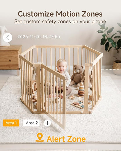 ARENTI Baby Monitor B2 Kit, WiFi 6 Camera, 5'' Upgraded Wireless Display