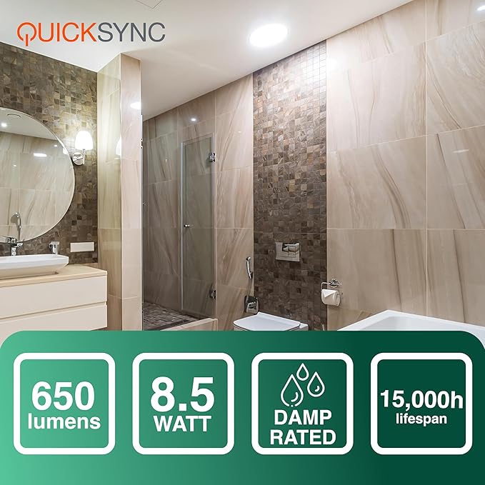 Sylvania QuickSync RGBW/Selectable White BR30 LED Light Bulb with Remote Control, No App/WiFi Required, 8.5W = 65W, Dimmable, 90 CRI, Medium Base, Frosted Finish - 4 Pack (45049)