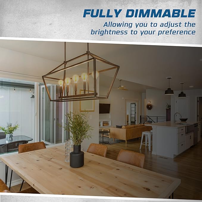 Decorative Light Bulb (1-Pack) 5.5 Watt G25 LED Filament Bulb E26 Medium Base (40W Equivalent) 3000K Warm White, 500 Lumens, Dimmable, Cut Glass Clear Decorative Light Bulbs
