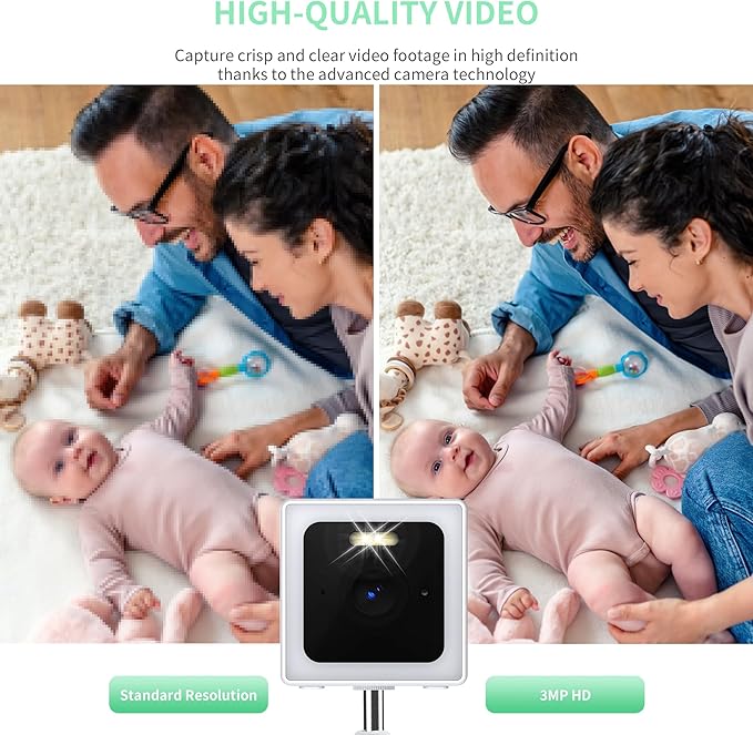 Weatherproof Indoor and Outdoor IP65 2K Wi-Fi Smart Home Security Camera with Color Night Vision, 2-Way Audio, Wireless Camera for Pets, Babies, Dogs & Cats, Nanny, Elderly Video Surveillance (2)