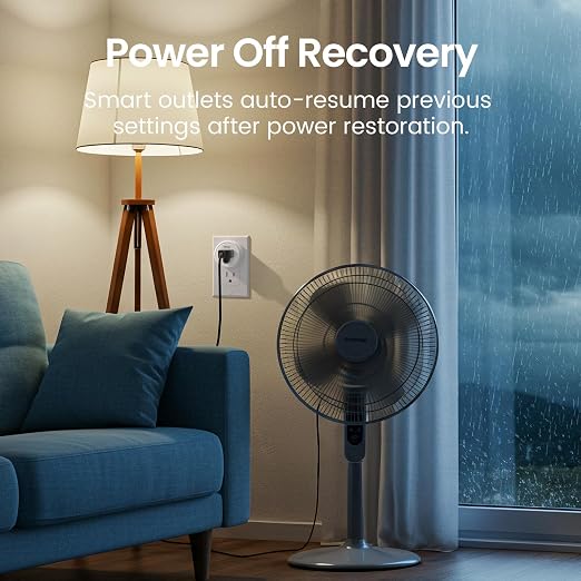 GHome Smart Mini Wi-Fi Plug, Smart Home Wi-Fi Outlet Compatible with Alexa, Google Home & IFTTT, No Hub Required, UL Certified, 2.4G WiFi Only, 2 Count (Pack of 1), White