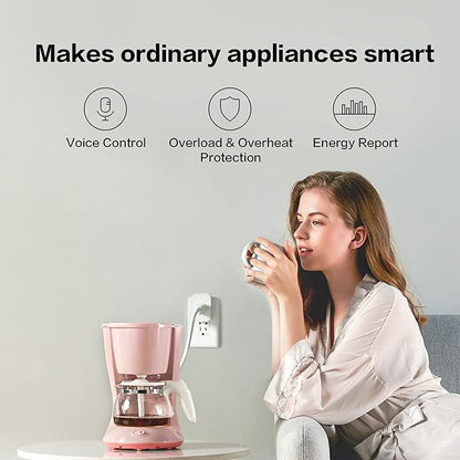 Aqara Smart Plug Plus Smart Light Switch (With Neutral, Single Rocker), with Energy Monitoring, Scheduling and Voice Control, Compatible with Alexa, Google Assistant, IFTTT, and Apple HomeKit