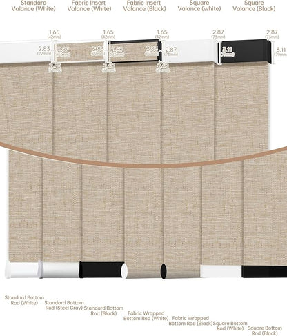 Kincmo Motorized Blinds with Remote, Light Filtering Roller Shades Work with Apple Homekit,Alexa,Google Home, Custom Electric Blinds with App,Voice Control (75% Blackout Linen Caramel)
