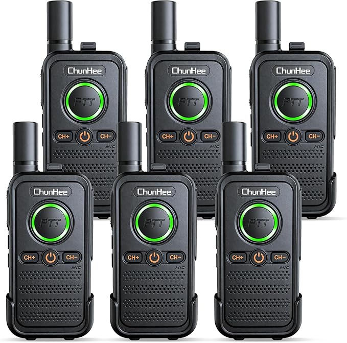ChunHee Wireless Intercom System, 2 Way Voice Intercom for Home, 1.5-Mile Long Range, 16 Channels Portable Intercom with VOX & SOS Alarm, Easy Install Intercom for Elderly, Business & Basement