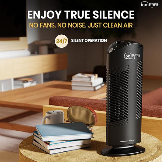 Ionic Pro Compact Filterless Air Purifier for Home, Cleans Up to 300 sq.ft