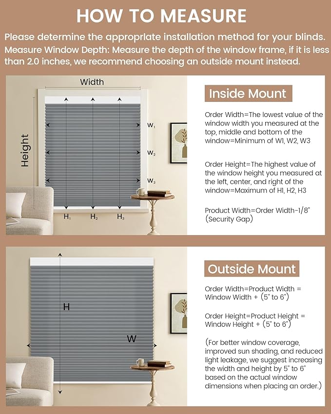 Kincmo Motorized Cellular Shades, Custom Motorized Blinds with Remote, Cordless Smart Electric Honeycomb Blinds Work with Apple HomeKit, Alexa, Google (85%-Blackout-Double-Cell Dark Grey)