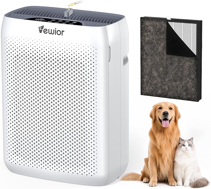VEWIOR Air Purifiers with Washable Filter for Home Large Room Up to 3000ft²