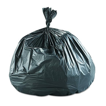 Inteplast Group S434816K 48" Length x 43" Width x 16 Mic Thickness, Black Color, HDPE Commercial Coreless Institutional Trash Can Liner (Case of 8 Roll, 25 Bags per Roll)