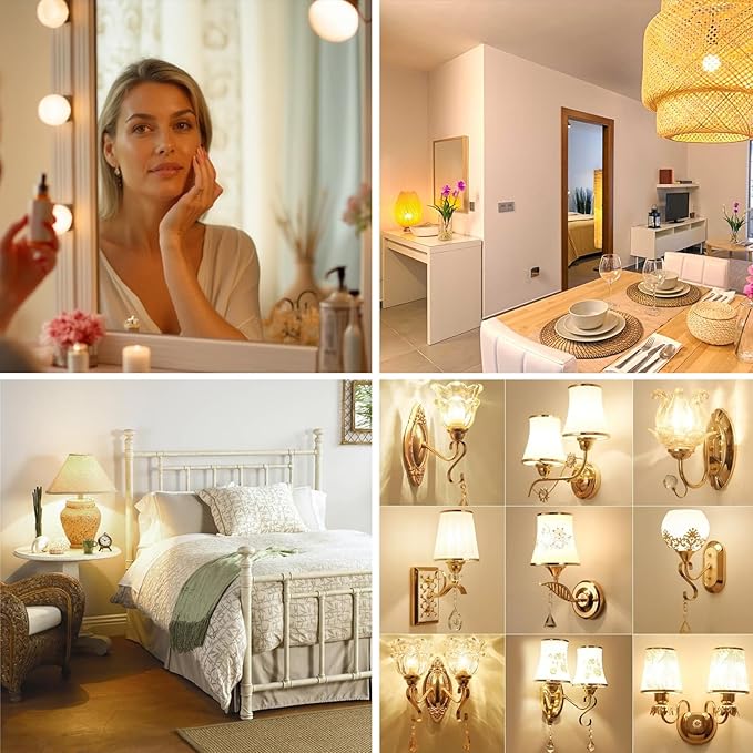 MorningLight 6 Pack A15 LED Light Bulbs 60 Watt, E26 Dimmable LED Light Bulb 3000K Soft White, 6.5W A15 Ceiling Fan Light Bulb for Pendant, Lighting Fixtures, 600 Lumens Bulb