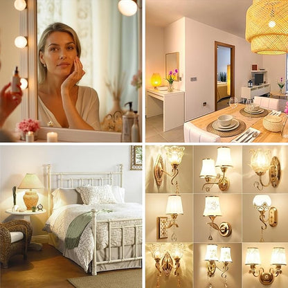 MorningLight 6 Pack A15 LED Light Bulbs 60 Watt, E26 Dimmable LED Light Bulb 3000K Soft White, 6.5W A15 Ceiling Fan Light Bulb for Pendant, Lighting Fixtures, 600 Lumens Bulb