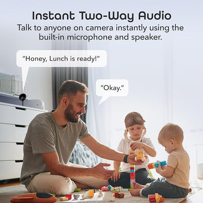 Geeni Look 720p Indoor Camera, HD Wi-Fi, 2-Way Audio & Night Vision, 2-Pack | Motion detection, works with Alexa & Google Home