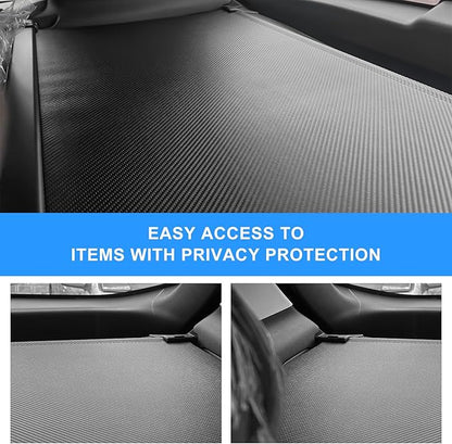 AUXKO Retractable Cargo Cover for Kia Sportage 2026-2023, Trunk Cargo Cover Luggage Security Shade Cover for 2026 2025 Kia Sportage Shielding Shade Anti-Peeping Luggage Privacy Screen, Carbon Fiber