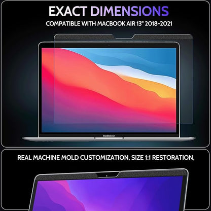 Peslv Magnetic Anti Blue Light Screen Protector for MacBook Air 13 Inch (2018-2021, M1), Removable Glare Filter for 13.3" Mac Laptop Computer