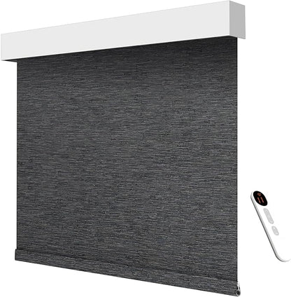 Motorized Light Filtering Roller Shades – Smart Electric Blinds for Living Room, Alexa Google Home Siri, Matter Compatible, Custom Window Shades, Cordless Rechargeable