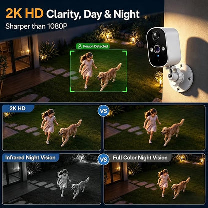 XVIM 2K Security Cameras Wireless Outdoor,Wireless Camera Outdoor