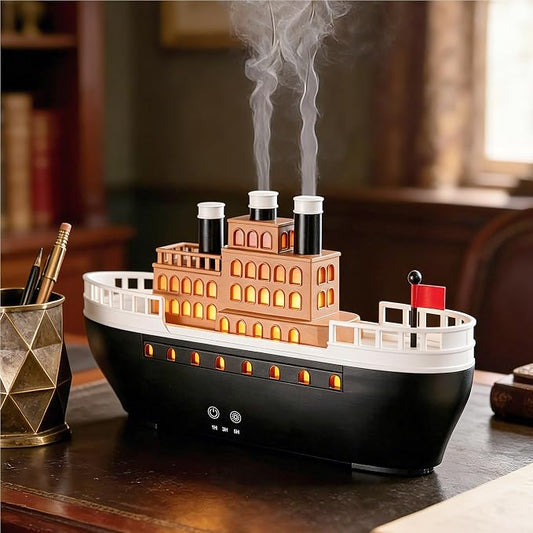 Essential Oil Diffuser 250ml, Ultrasonic Titanic Humidifier with 7 Color LED Lights, Quiet Operation, Auto Shut-Off, Remote Control, Perfect for Home, Office, and Bedroom Decor (Black)