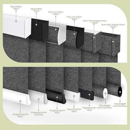 FineTell Motorized Blinds with Remote, 100% Blackout Roller Shades Work with Alexa,Apple Homekit,Google Home APP and Voice Control, Customized Electric Blinds (100% Blackout Eclipse Anchor Grey)