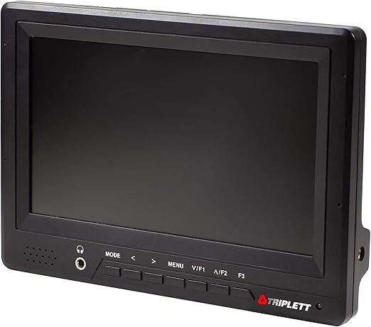 Triplett HDCM-4K Ultra-Compact 7-inch HD 4K Security Test Monitor with HDMI, Composite BNC-In/BNC-Out, and Component BNC
