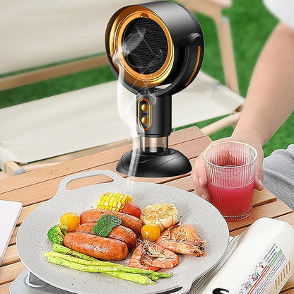 Puffhide Purifier & Smoke Away Purifier Fan Portable Adjustable Angle Tabletop Smoke Purifier Filters for Indoor BBQ, Hot Pot & Kitchen