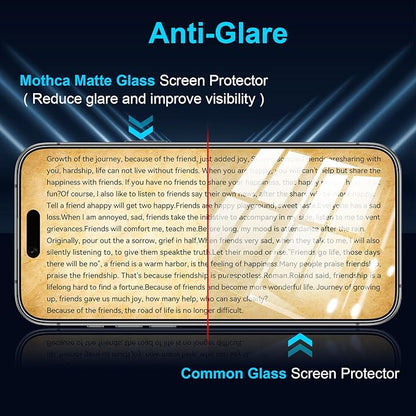 Mothca 2 Pack Matte Privacy Screen Protector for iPhone Air 6.5-inch [Auto Fit Box Dust-Free] Anti Spy Anti-Glare Anti-Fingerprint Full Coverage Tempered Glass, Smooth as Silk, Case Friendly