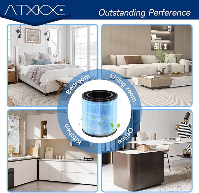 AP0601 Replacement Filter Compatible with AIRTOK AP0601 air Purifier, 4-in-1 True Air Purifier Filter, High efficiency activated carbon Filter, 4PACK