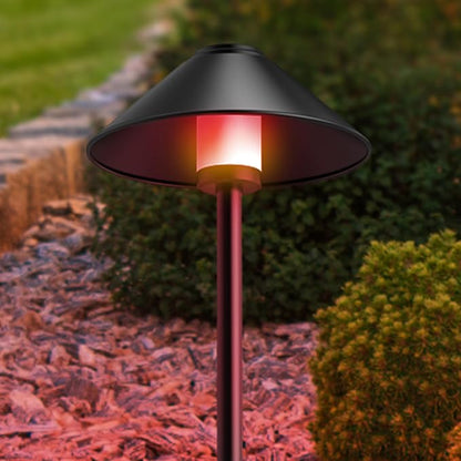 Feit Electric Smart Outdoor Cone Path Lights, 100 Lumens, Color Changing & Tunable White, Music Sync, Works with Alexa & Google Home, App & Remote Control, 15,000-Hour Lifetime, PATH/RGBW/AG/4, 4-Pack