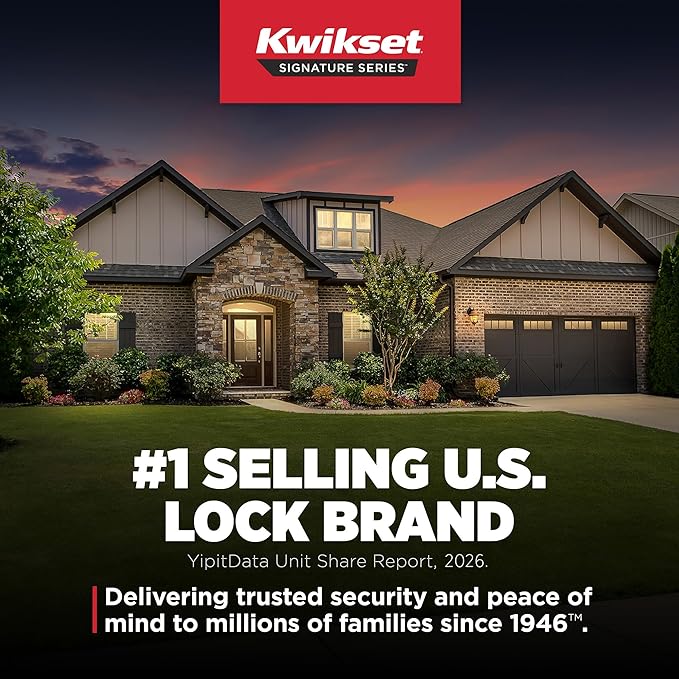 Kwikset 991 Tustin Entry Lever and Single Cylinder Deadbolt Combo Pack featuring SmartKey in Venetian Bronze (99910-041)