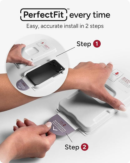 ZAGG Glass Elite Screen Protector for Apple iPhone 17e/ 16e/ 14/13/ 13 Pro - Advanced Impact and Scratch Protection, Anti-Fingerprint Technology, InvisibleShield, Easy to Install