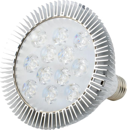 ABI 12W LED PAR38 Grow Light Bulb for Veg and Flower (Red 620-630nm, Deep Red 660nm, and Blue 450-460nm)