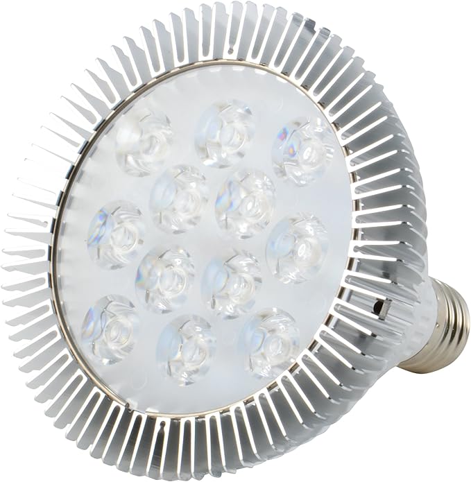 ABI 12W Deep Red 660nm LED Bloom Booster Grow Light Bulb for Flowering and Spectrum Enhancement