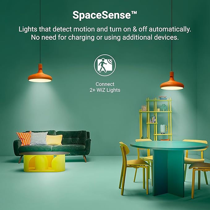 HALO 4" Dual Zone Smart Wi-Fi Recessed LED Light Powered by WiZ Pro 4-Pack, Dimmable Full Color w/SpaceSense, Smart Home Ready RLWZDZT4-4PK