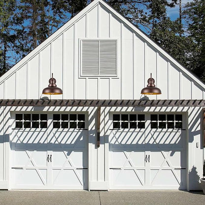 Outdoor Barn Lights Outdoor Wall Sconces Farmhouse Exterior Wall Mount Light Vintage Wall Lighting Fixture Industrial Bronze Lantern for Porch Entryway Garage Patio, 2 Pack