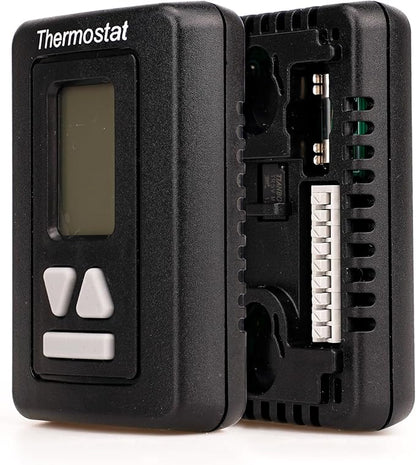 RV Thermostat 94303382 12v,9430,Replacement Black Digital RV Thermostat Hot/Cool Compatible Machine 9430-338