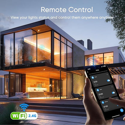 VST CCT LED Strip Controller, 2.4GHz WiFi Remote Control, Voice Control via Alexa & Google Assistant, App Control (Tuya), Touch Dimmer for Brightness & Color Temperature, 12V/24V 5A (Max 60W/120W)