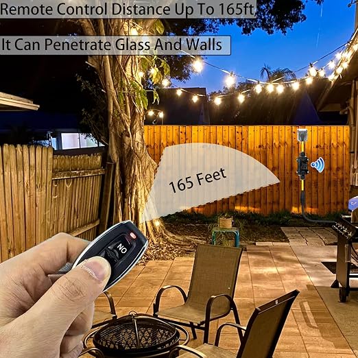 Outdoor Wireless Remote Control Outlet,AC110V Remote Control Power Switch