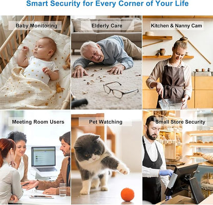Hidden Camera Clock 4K HD WiFi, Wireless Camera with Night Vision Motion Detection, Nanny Cam for Home Security Indoor, Remote Live Stream Surveillance Camera
