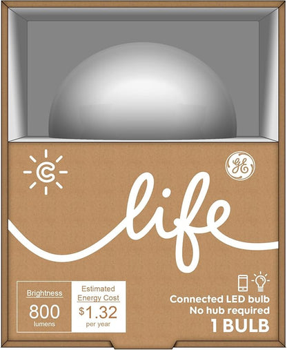 C by GE A19 C-Life Smart LED Light Bulb, 1-Pack