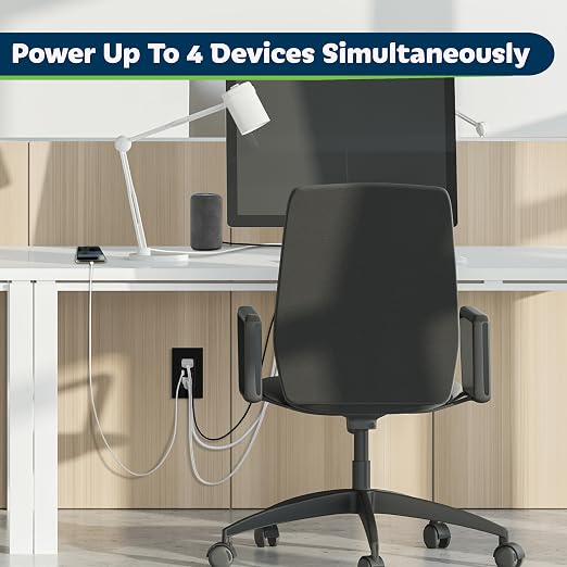 TOPGREENER 2-Port USB Outlet, 4.2A Type C USB Wall Outlet, Black, 2 Pack | UL Listed, 20 Amp TR Receptacle Plug, USB Receptacle, Charging Power Outlet with USB C & A Ports, Wall Plate Included