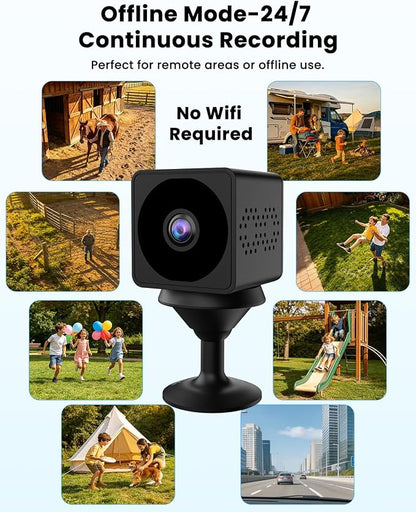 No Wifi Security Camera, 4K Mini Security Camera, Wireless Small Cameras