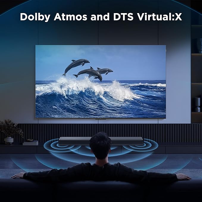 TCL S55H 2.1 Sound Bar with Wireless Subwoofer for Smart TV | Dolby Atmos DTS:X Auto Room Calibration| 220W Power Wireless Bluetooth Home Theater Audio | App Control & Remote Control | Latest Model