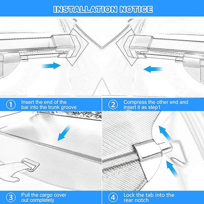 AUXKO Retractable Cargo Cover for Kia Sorento 2026 2025-2021, Trunk Cargo Cover for 2026 2025 Kia Sorento Luggage Security Shade Cover Shielding Shade Anti-Peeping Luggage Privacy Screen, Carbon Fiber
