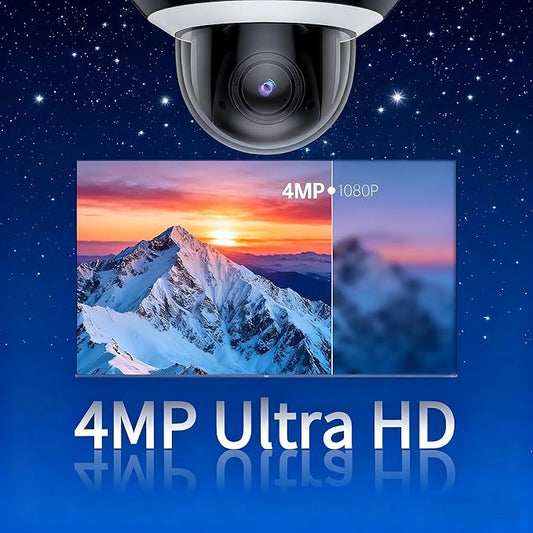 DS-2DE2A404IW-DE3 4MP Mini PTZ Outdoor POE Camera, DarkFighter (2.8-12MM) Vari-Focal Lens, 4x Optical Zoom, 120 dB True WDR, H.265+, IP66 IK10, International Version Fully Upgrade-able Firmware