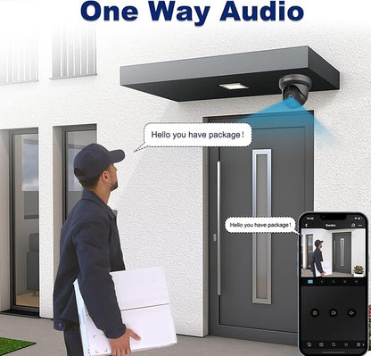 Anpviz 4K 8MP PoE Security IP Camera Outdoor Wired, AI Human Vehicle Detection, 100FT Smart Dual Light Color Night Vision, Built-in Mic, IP66 Waterproof, Black, NDAA, IPC-D3B83B-S (U Series)