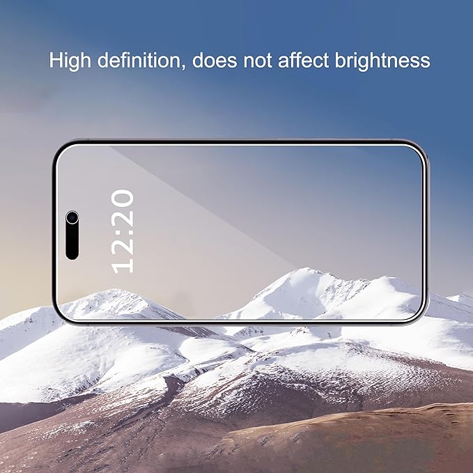 Ailun 3 Pack for iPhone 17 Pro Privacy Screen Protector [6.3 inch] with installation frame, Anti Spy Private Tempered Glass Anti-Scratch Case Friendly