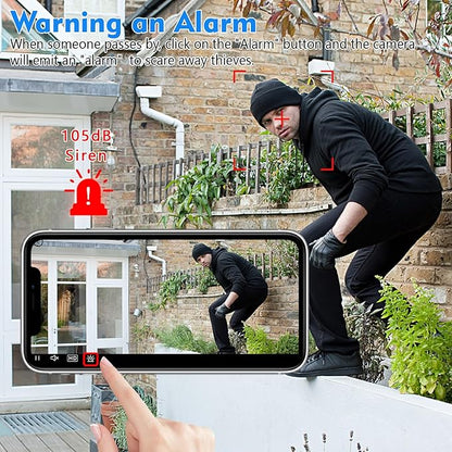 4K Wireless Wifi Camera,Upgrade 4K,1800mAh Battery Powered,WiFi Wireless Nanny Cam Home Security Camera Tiny Office Secret Surveillance Cam with 100 Days Standby AI Human Detection Auto Night Vision