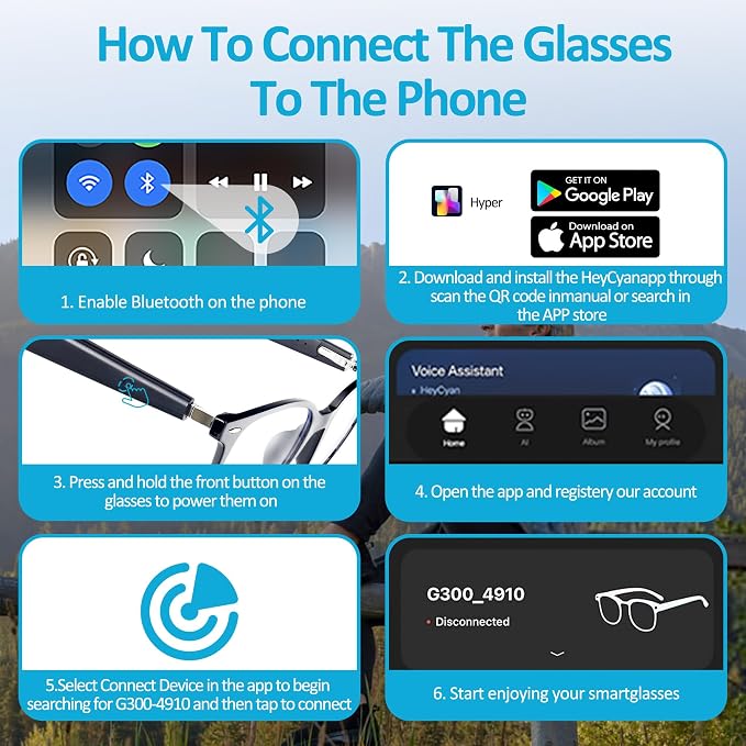 Smart Audio Glasses, Open Ear Bluetooth Sunglasses with Anti-Blue Light and UV Protection Lenses, Wireless Hands-Free Calling and Music for Driving, Business and Daily Wear