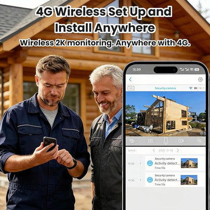 No WiFi Security Camera, Solar Outdoor Camera Wireless With Memory card