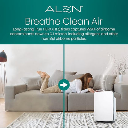 Alen Air Filter BF35-Pure Replacement HEPA Filter for BreatheSmart Classic Air Purifier - Captures Allergens, Dust, & Mold (1 FIlter)